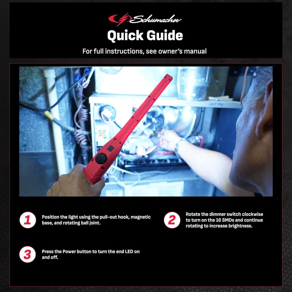 Schumacher Electric SL184RU Rechargeable. Work Light