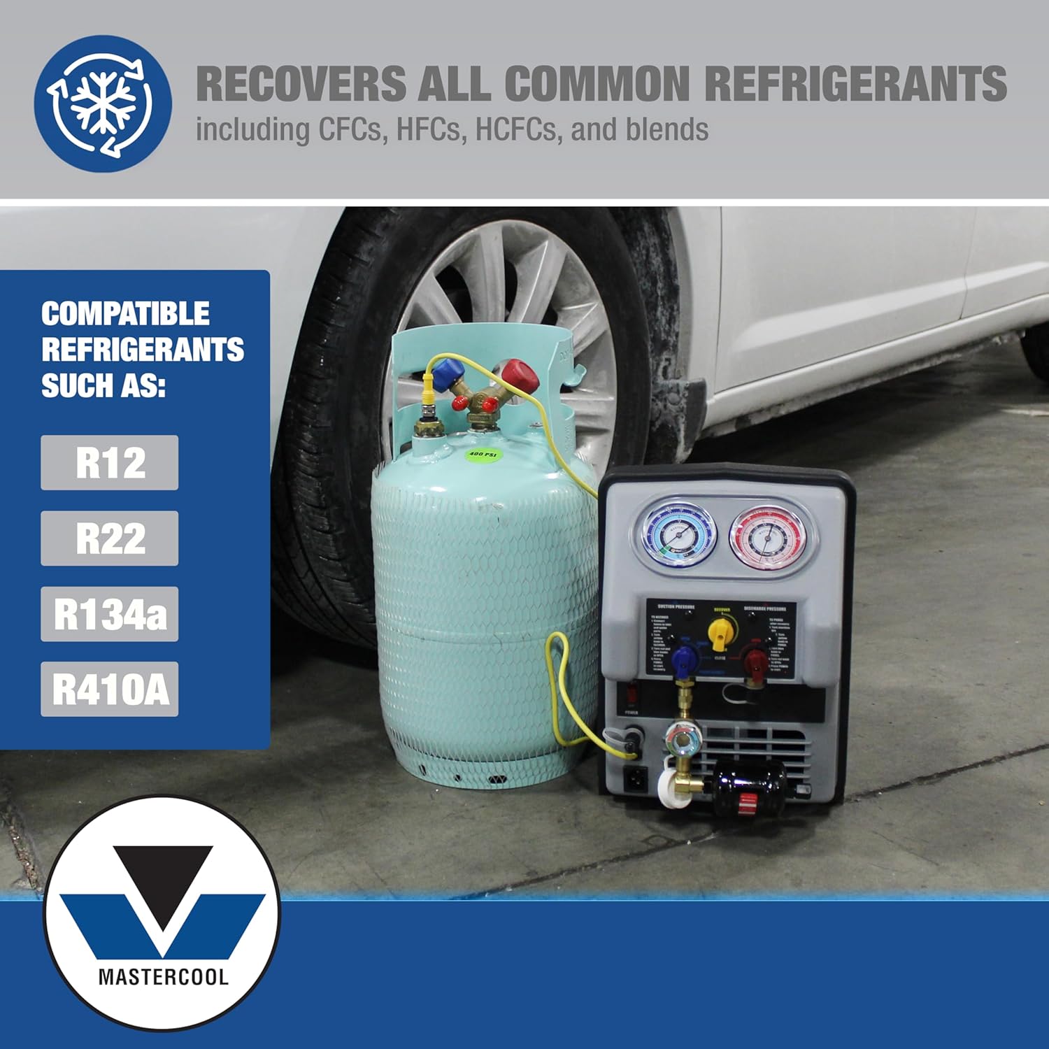 Mastercool 69360 Dual Piston Complete Recovery System 110V