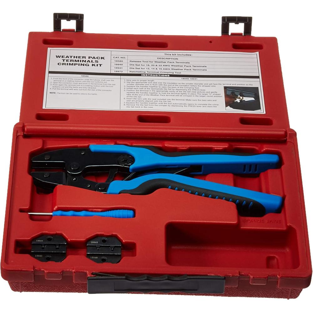 S&amp;G Tool Aid 18850 Kit de sertissage de bornes Weather Pack