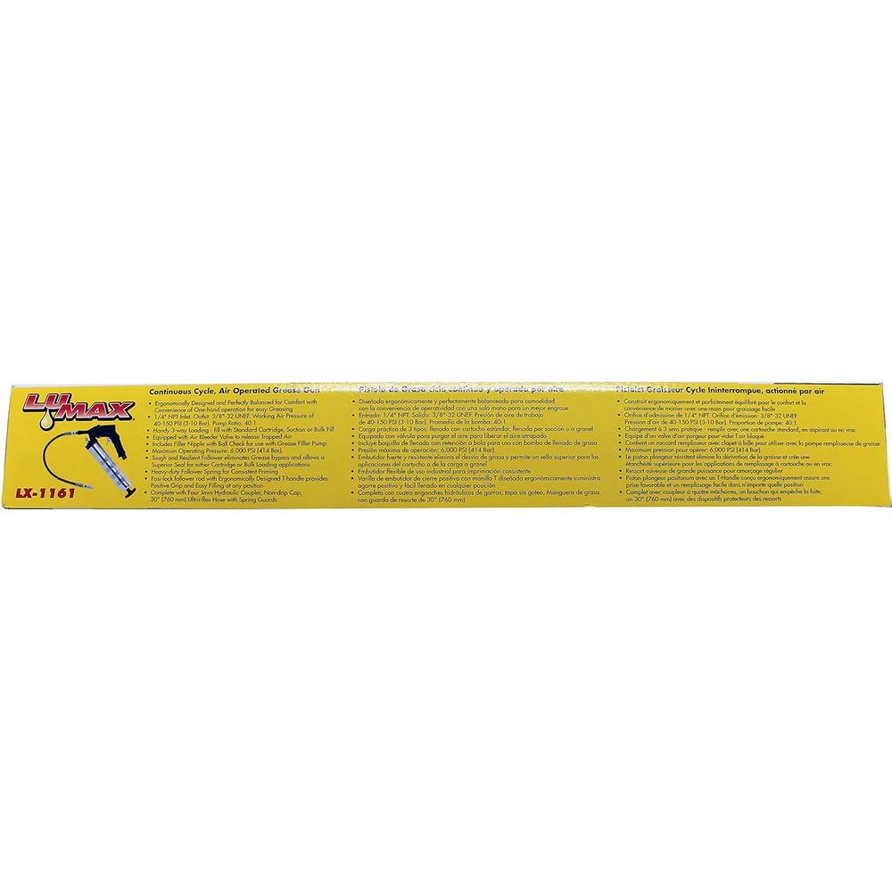 Lumax LX-1161 LMXLX 1161 PISTOLET GRSE PNEUMATIQUE CONTINU