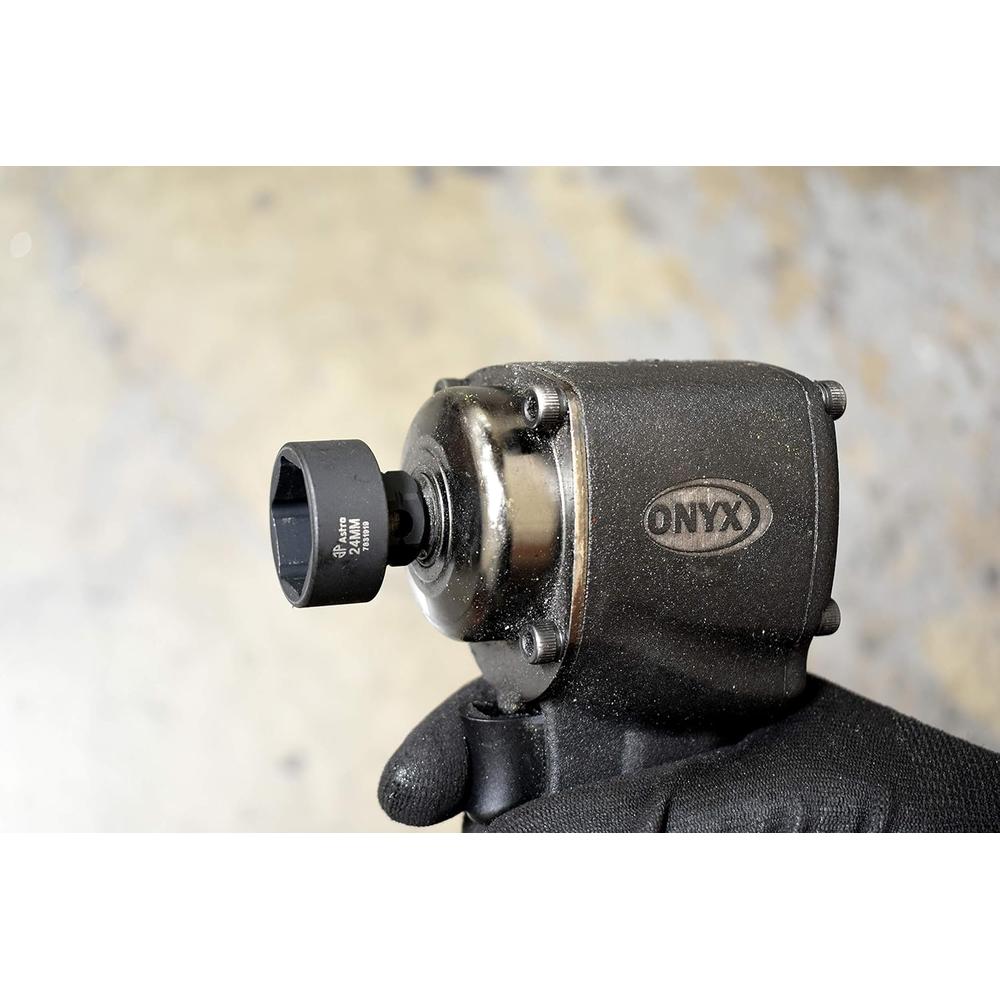 Astro Pneumatic 78319 19pc 3/8" Drive Low Profile Nano Impact Socket 6-24mm - No Skips