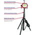ATD Tools 80335 4,200 LUMEN 35W HEAVY DUTY COB LED FLOOD LIGHT WITH TELESCOPIC STAND