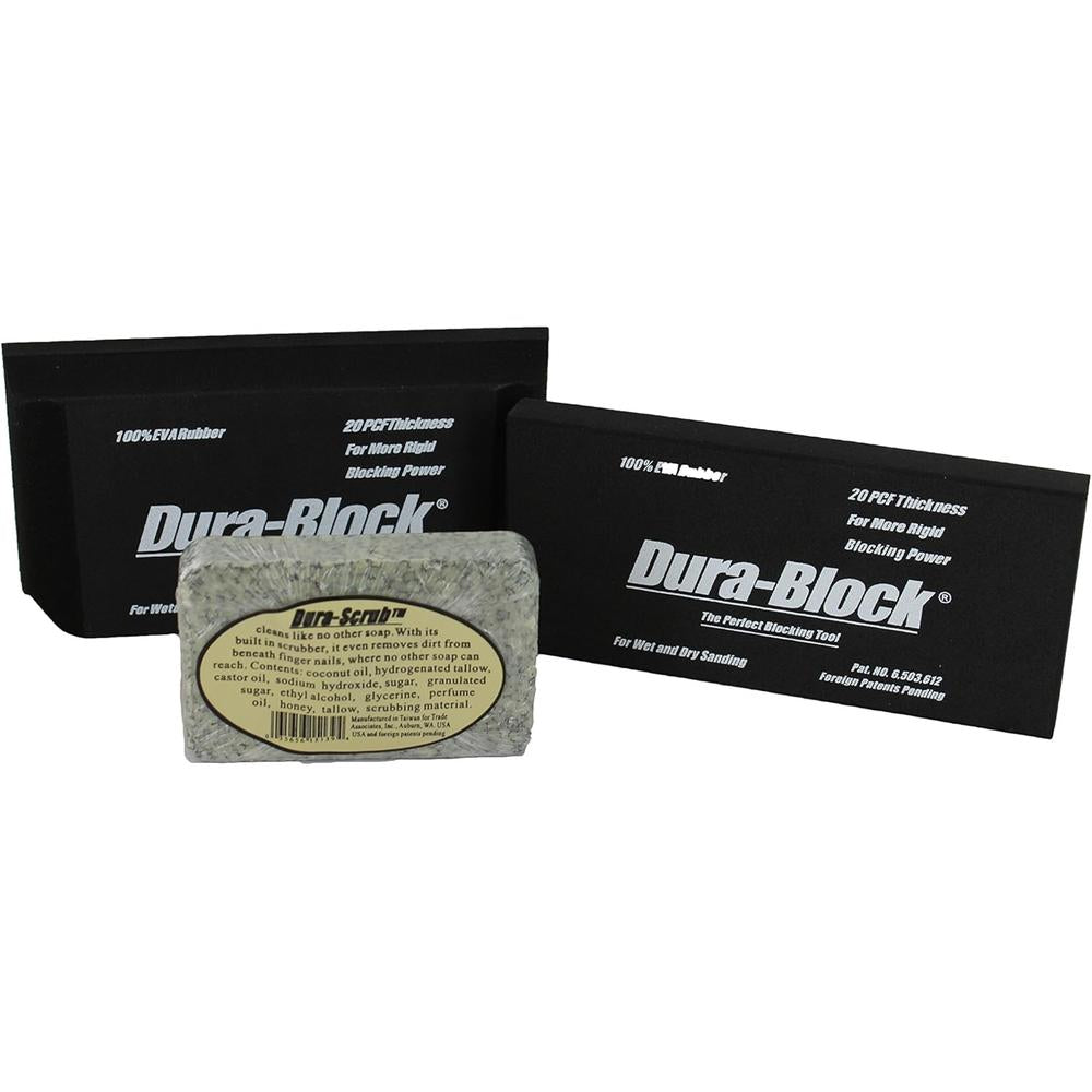 Trade Associates AF44L Kit de ponçage Dura Block 7 pièces