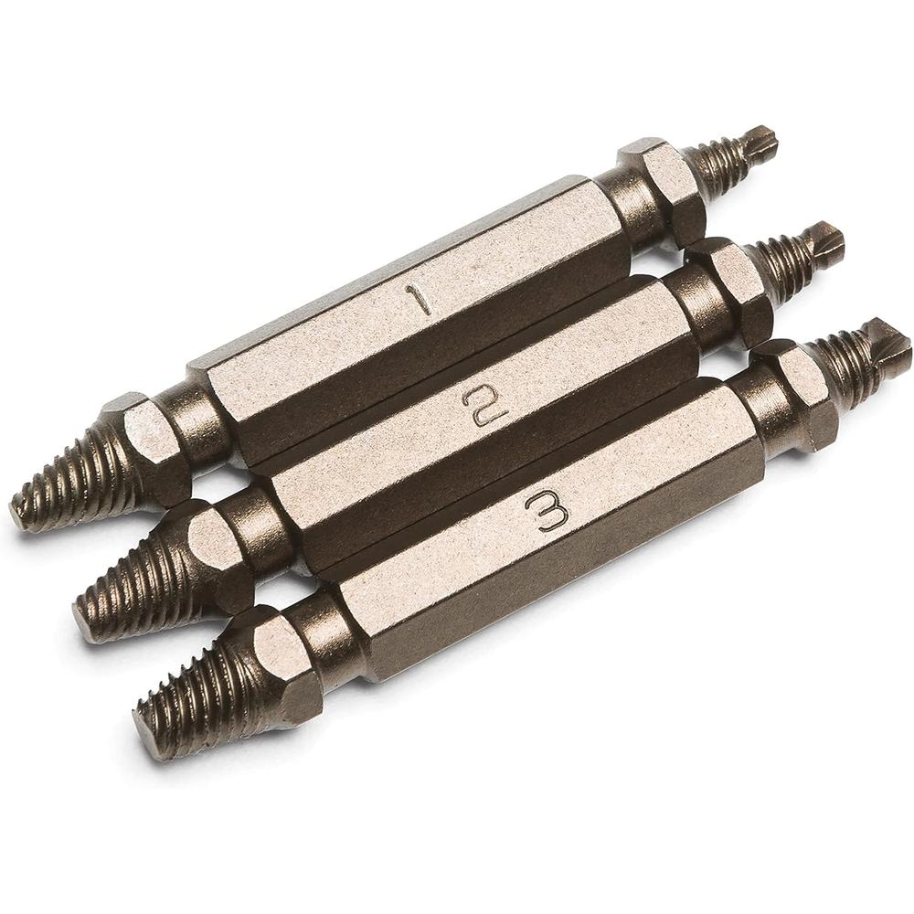 Titan Tools 11215 3 Pc. Damaged Screw Extractor Set