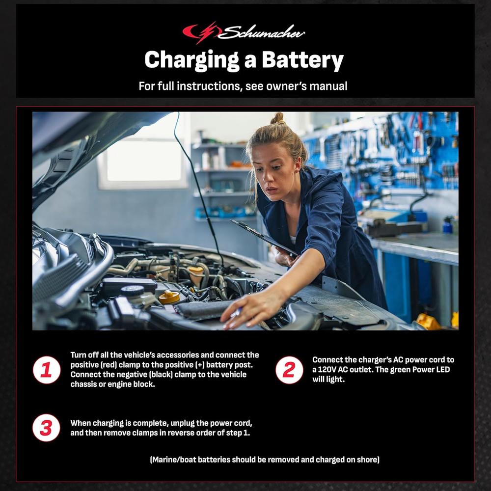 Chargeur/mainteneur de batterie Schumacher Electric SC1410 6 V/12 V 2 banques 2 A