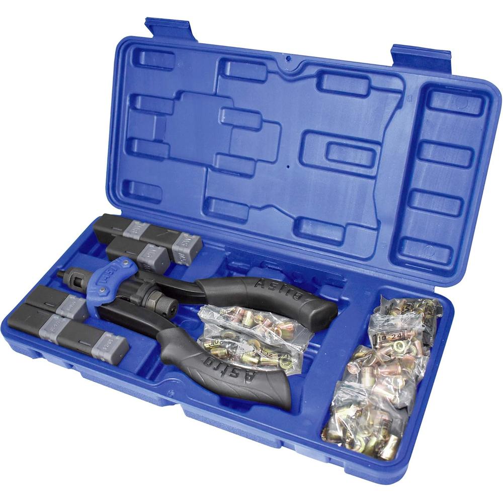 Astro Pneumatic Tool 1451 10" Micro Hand Rivet Nut Setter Kit - Metric & SAE