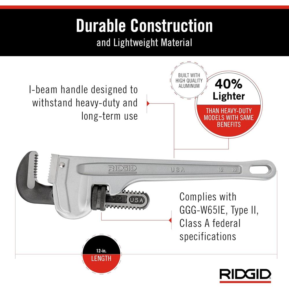 Ridgid 47057 CLÉ EN ALUM 812