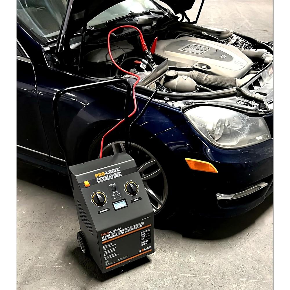 Clore Automotive PL3740 12V 40/15/5A WHEELED BATTERY CHARGER WITH STABLE POWER MODE + ENGINE START