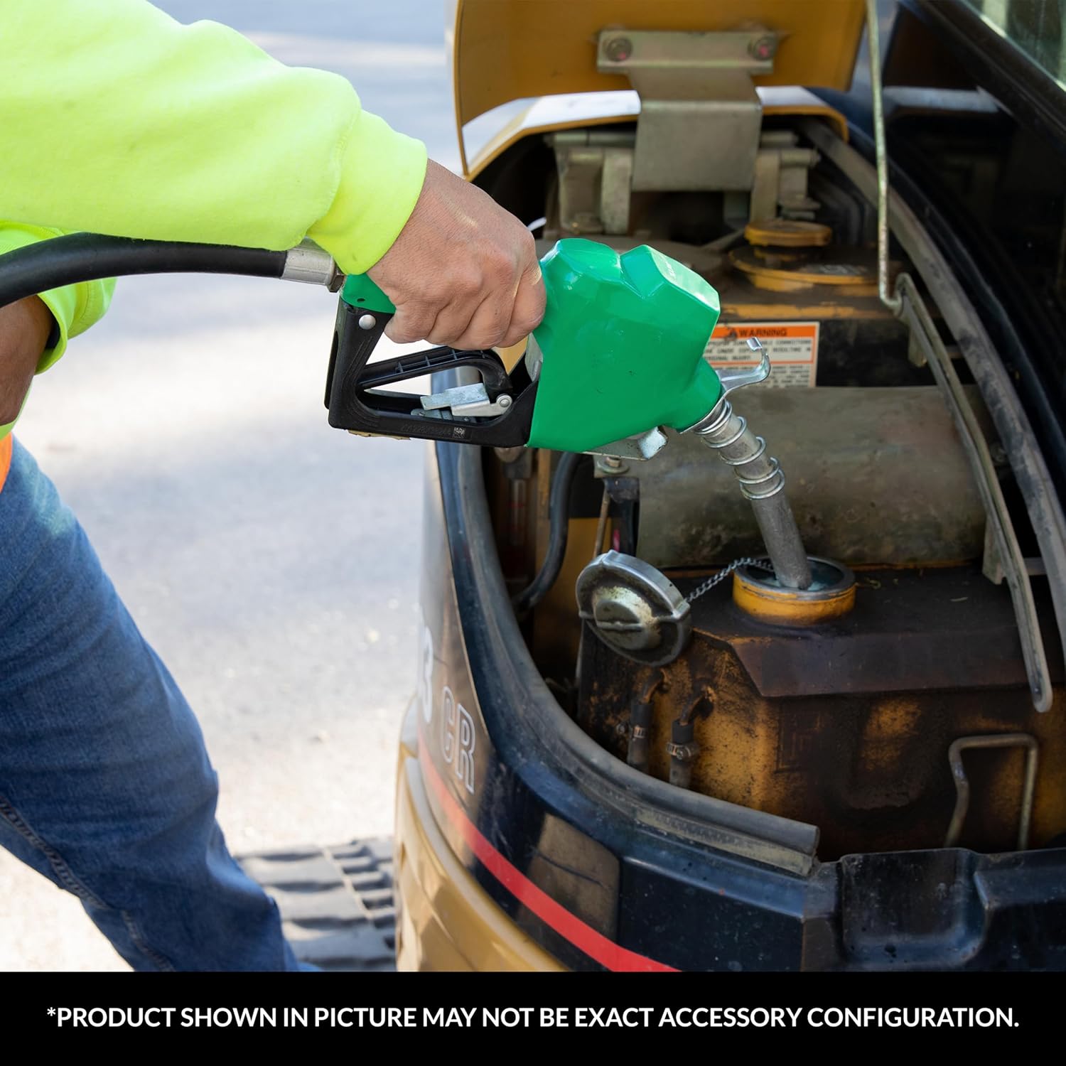 Fill-Rite N075DAU10 3/4" 2.5-14.5 GPM (9.5-55 LPM) Automatic Fuel Nozzle with Hook (Green)