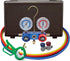 Mastercool 89661-PRO R134A Aluminum Manifold, Manual Couplers W/60" Hoses In A Plastic Box W/Free 85530