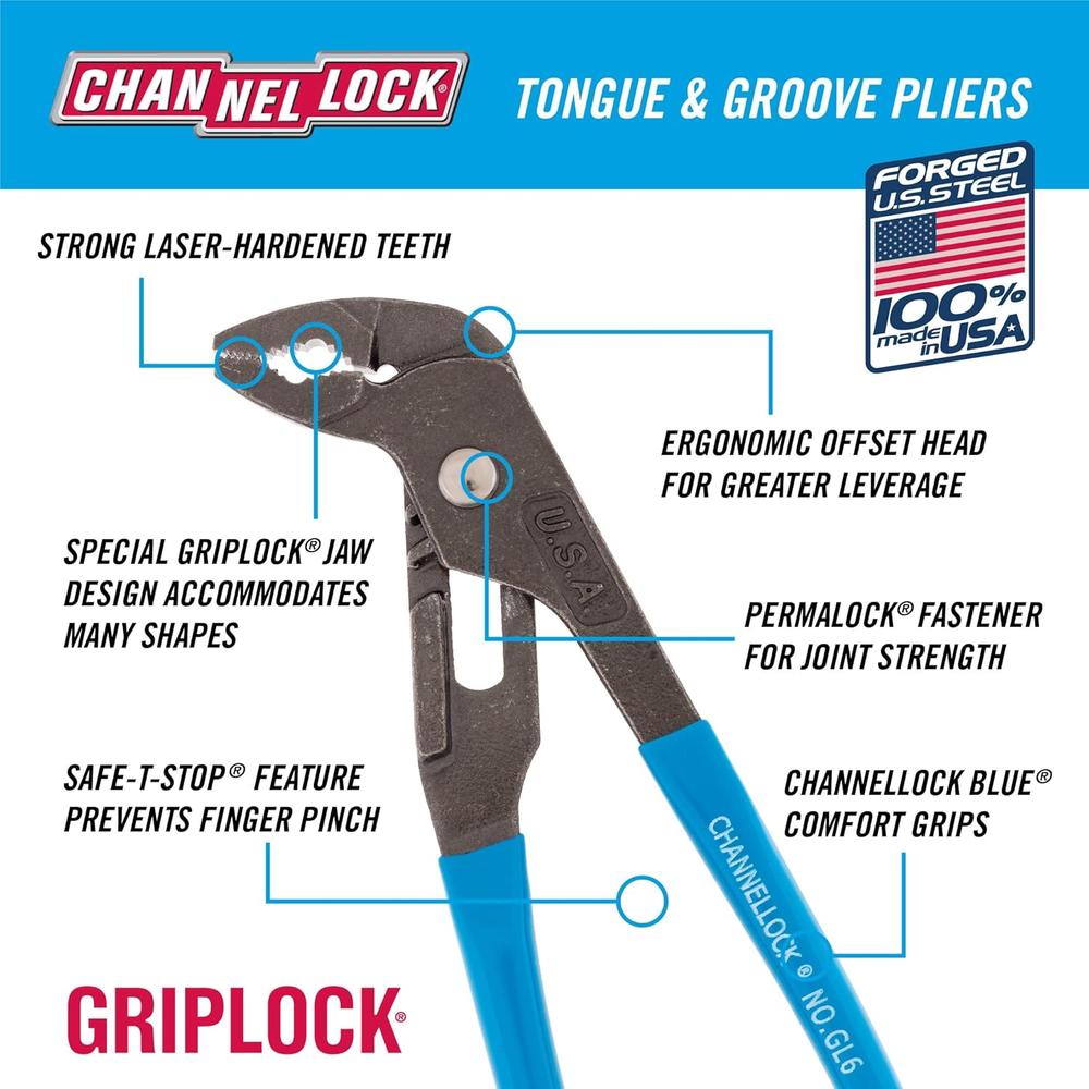 Pince GripLock Channellock GL6 6,5"