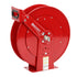 Reelcraft 83000 OLP 3/4 in. x 50 ft. Ultimate Duty Dual Pedestal Spring Retractable Air Hose Reel in red with dual pedestal base