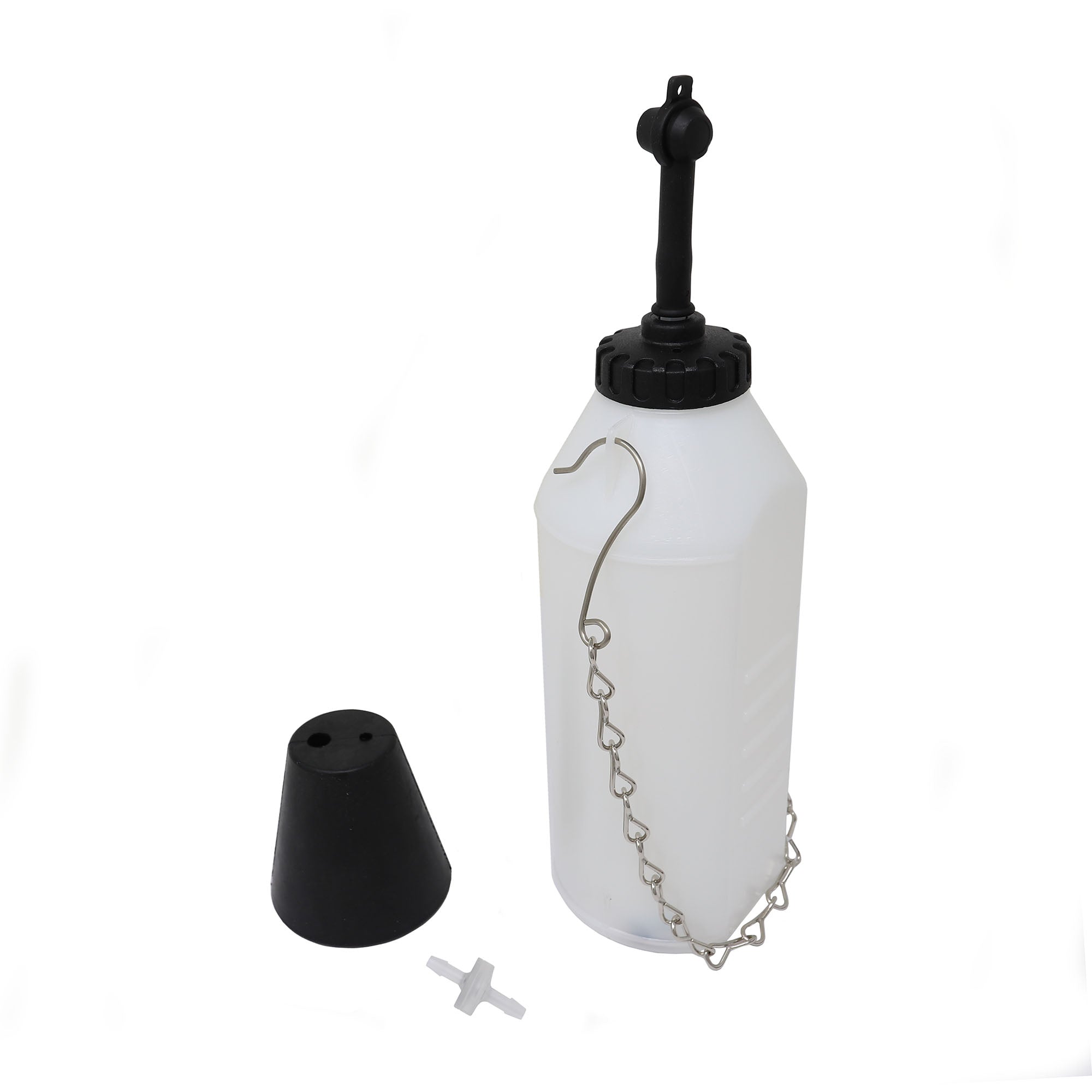 CTA Tools 8485 Brake-Pro included catch can bottle, rubber cone adapter, and fittings