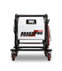 CTA Tools 8485 Brake-Pro Electric Pressure Brake Bleeder Short Frame, front view with LCD panel and caster wheels