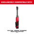 Milwaukee Tool INSIDER Box Ratchet Socket exclusively compatible with M12 FUEL INSIDER Extended Reach Box Ratchet 3050