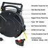 Alert Stamping 8665TFQ 65' 12/3 Retractable Cord Reel, Quad Outlets
