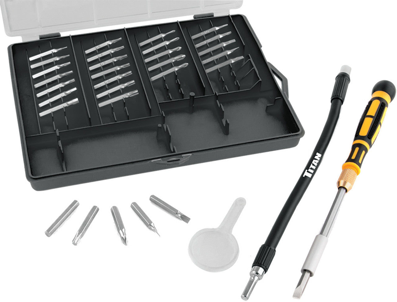 Titan Tools 16093 Pc. Multi-bit Precision Screwdriver Set - MPR Tools & Equipment