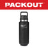 Milwaukee Tool 48-22-8397B PACKOUT 36oz Black Insulated Bottle with Chug Lid on white background