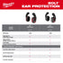 Milwaukee BOLT Ear Protection comparison chart - 24dB vs 26dB earmuff solutions