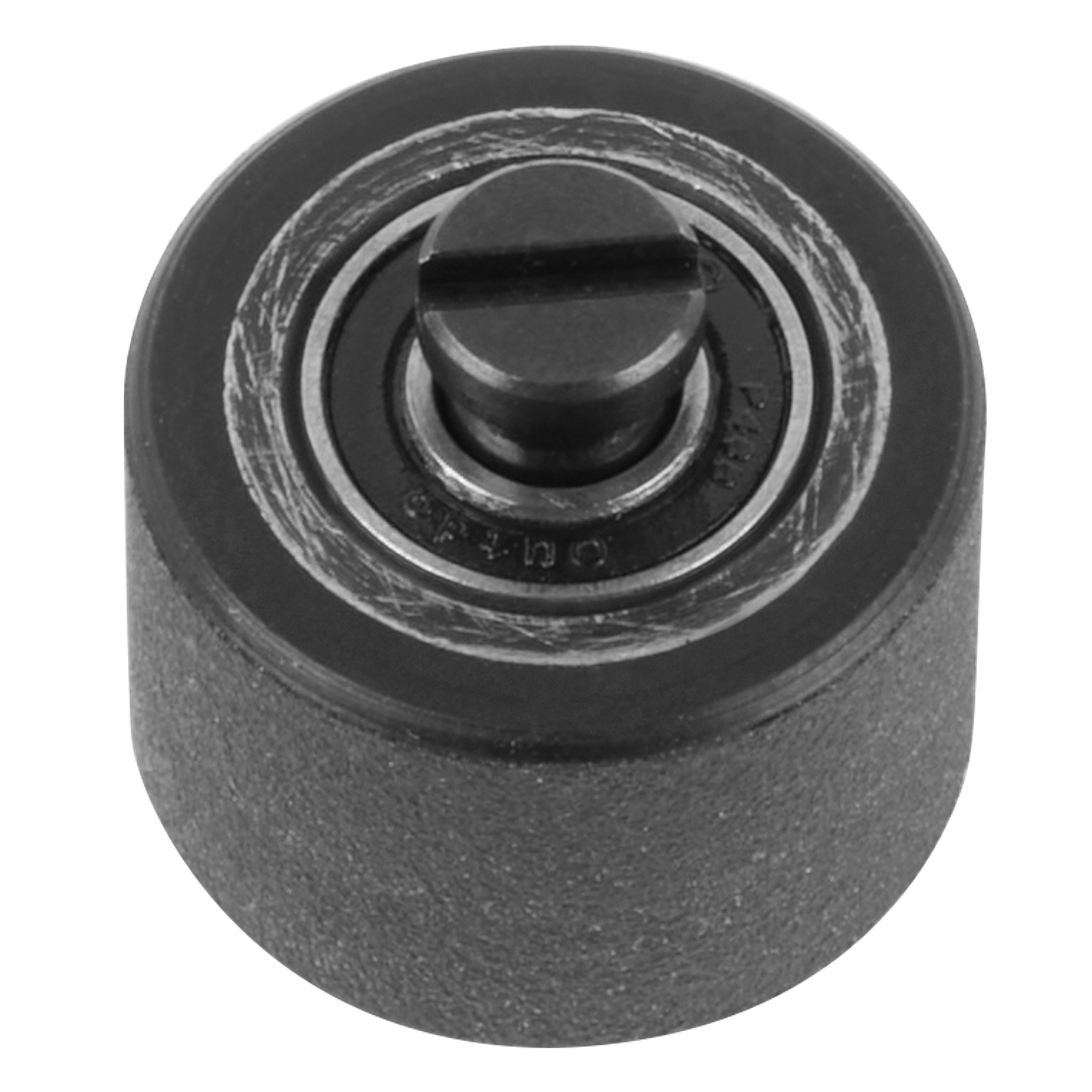 Milwaukee Tool 49-16-2482 M12 FUEL 1/2" Bandfile Contact Wheel close-up showing rubber wheel and sealed bearing