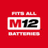 Milwaukee Tool 2525-20 M12 Brushless Rotary Tool packaging or accessory view