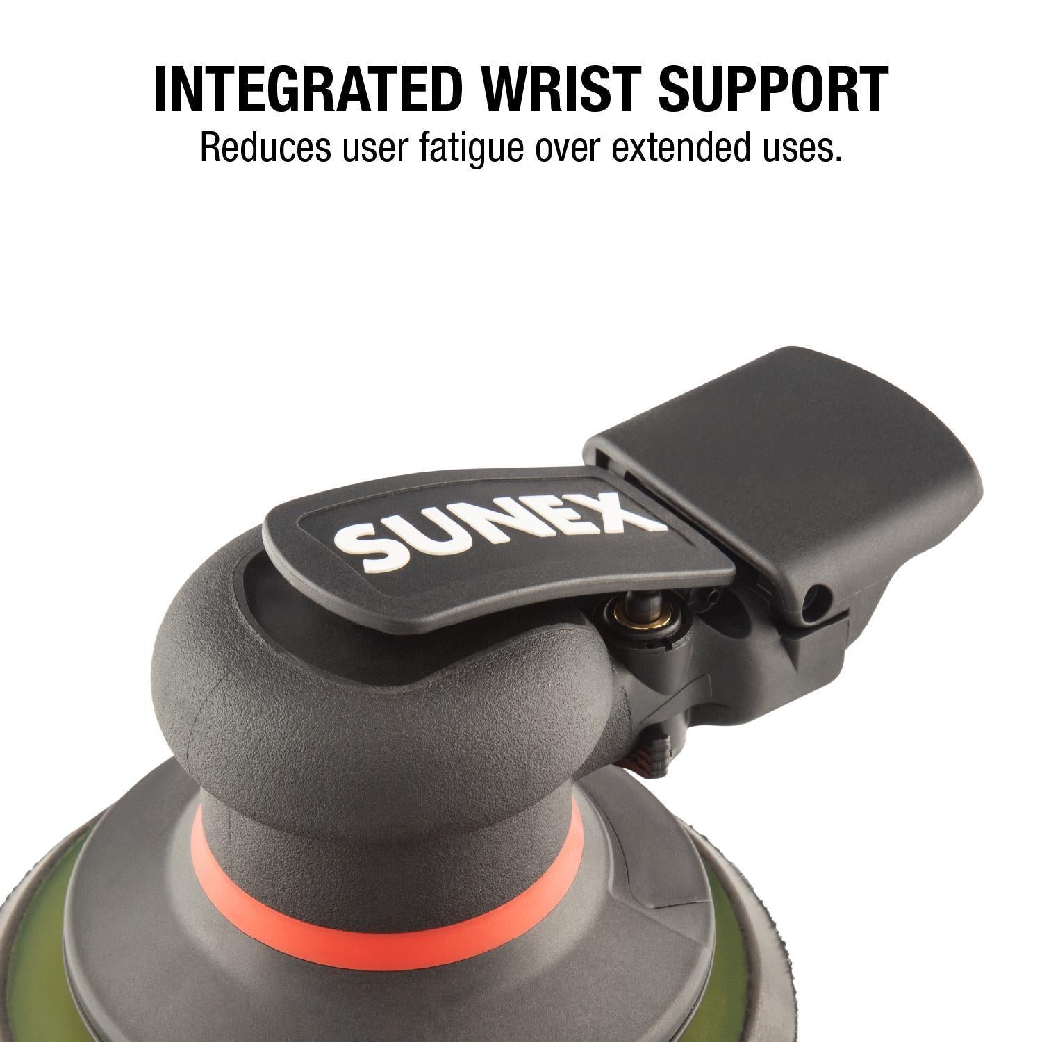Sunex SXSN6P01 Palm Sander - Integrated Wrist Support reduces user fatigue