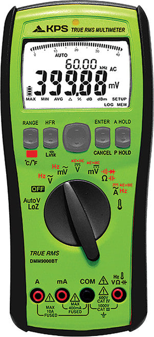 KPS DMM9000BT High Precision TRMS Multimeter, 40000 Counts, Connectivity, AC/DC 1000V, 10A - MPR Tools & Equipment