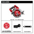 Milwaukee Tool 2834-20 M18 FUEL 7-1/4 in Circular Saw - Includes Saw, 7-1/4 in 24T Framing Blade, Vacuum Adapter, and Blade Wrench