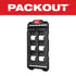 Milwaukee Tool 48-22-8496 PACKOUT Compact Wall Plate, black, angled product view