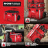 Milwaukee PACKOUT Rolling Tool Box - Most Versatile Durable Modular Storage System, 250 lbs capacity, fully collapsible 19.75" handle and 9" all-terrain wheels