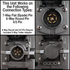 IPA Tools 9101 Light Ranger MUTT connection types: 7-Way Flat Spade Pin, 6-Way Round Pin, 4/5 Pin infographic