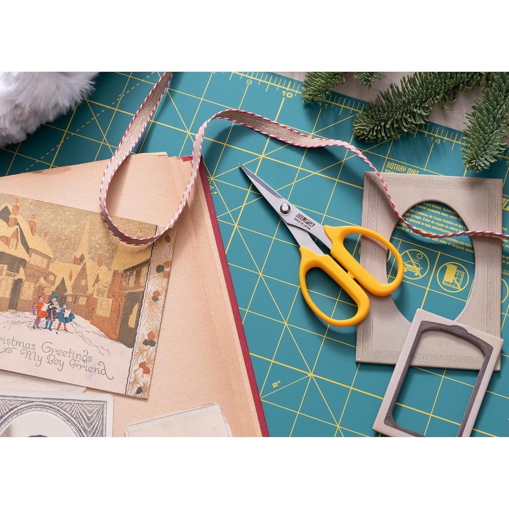 Olfa SCS-4 Ciseaux de précision en acier inoxydable à bord droit de 5 po