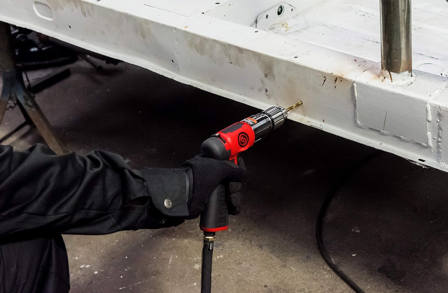 Chicago Pneumatic 9790C Perceuse à air composite légère réversible avec poignée pistolet, mandrin à clé 3/8", 2 100 tr/min, 8941097900