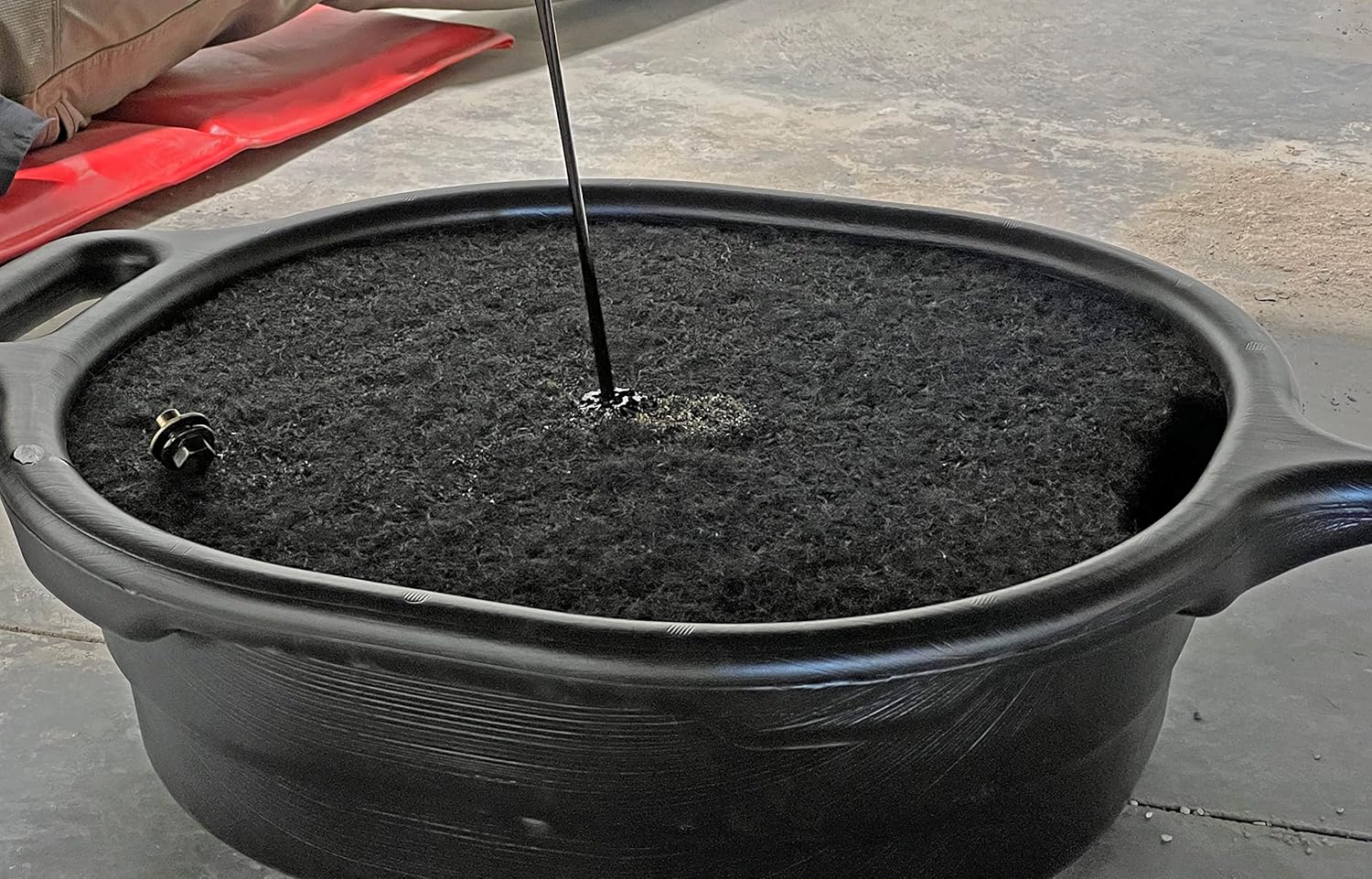 Lisle 38800 NO SPLATTER PAD WITH STEEL SUPPORTS, FOR USE WITH #17972 & #17982 (4.5-GALLON OVAL DRAIN PANS)