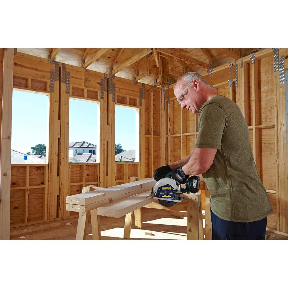 Irwin Tools 1934297 40-Tooth WeldTec Cordless Circular Framing/Ripping Saw Blade, 6-1/2"