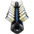 Astro Pneumatic AST-914VB V12 Socket Organizer Blue - end view with full socket load showing 45-degree angle storage