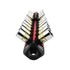 Astro Pneumatic AST-914VR V12 Socket Organizer loaded with chrome sockets, end-on view showing 45-degree angle storage