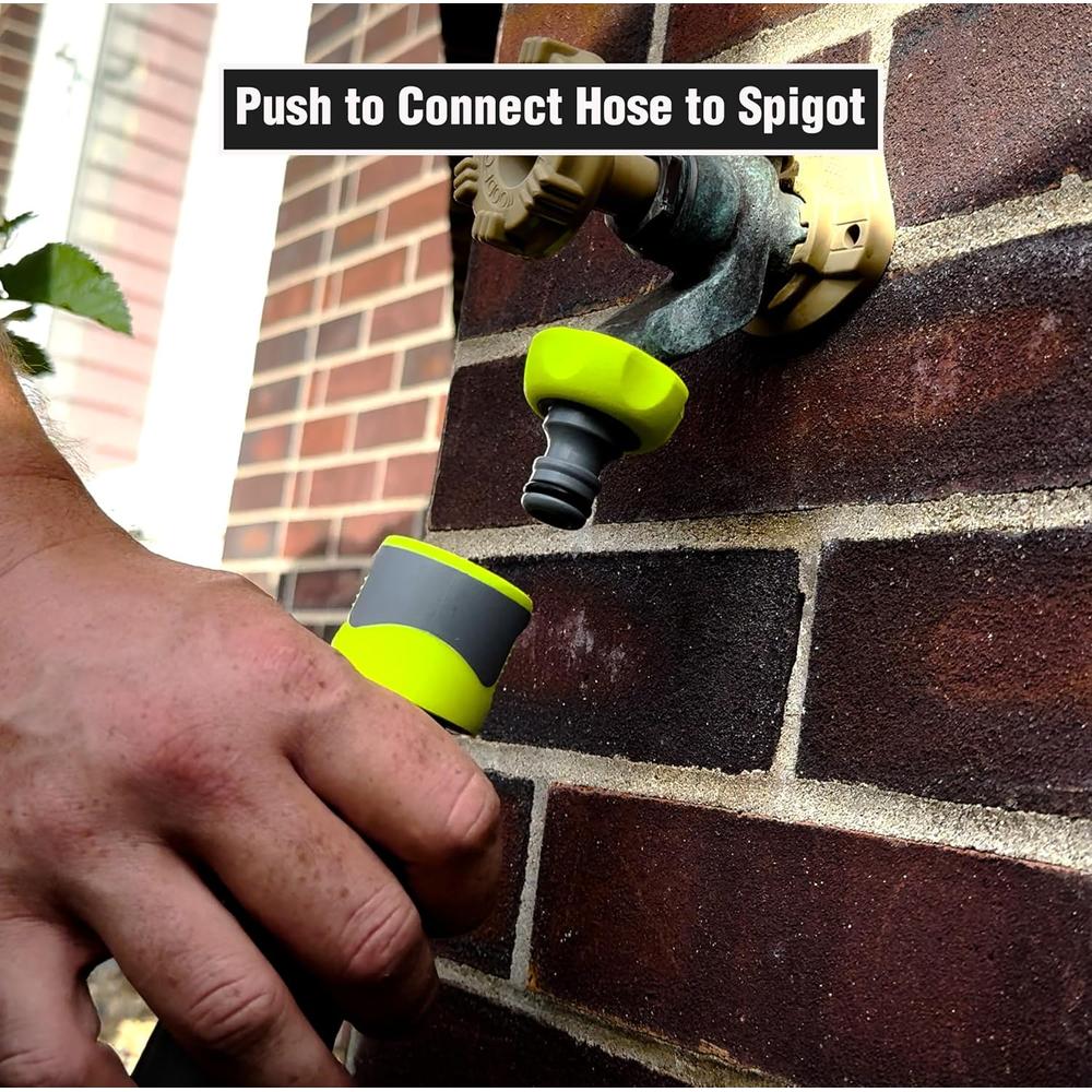 Legacy Manufacturing HFZGAK14 FLEXZILLA GARDEN HOSE QUICK-CONNECT FITTINGS, 5-PIECE COUPLER & PLUG KIT