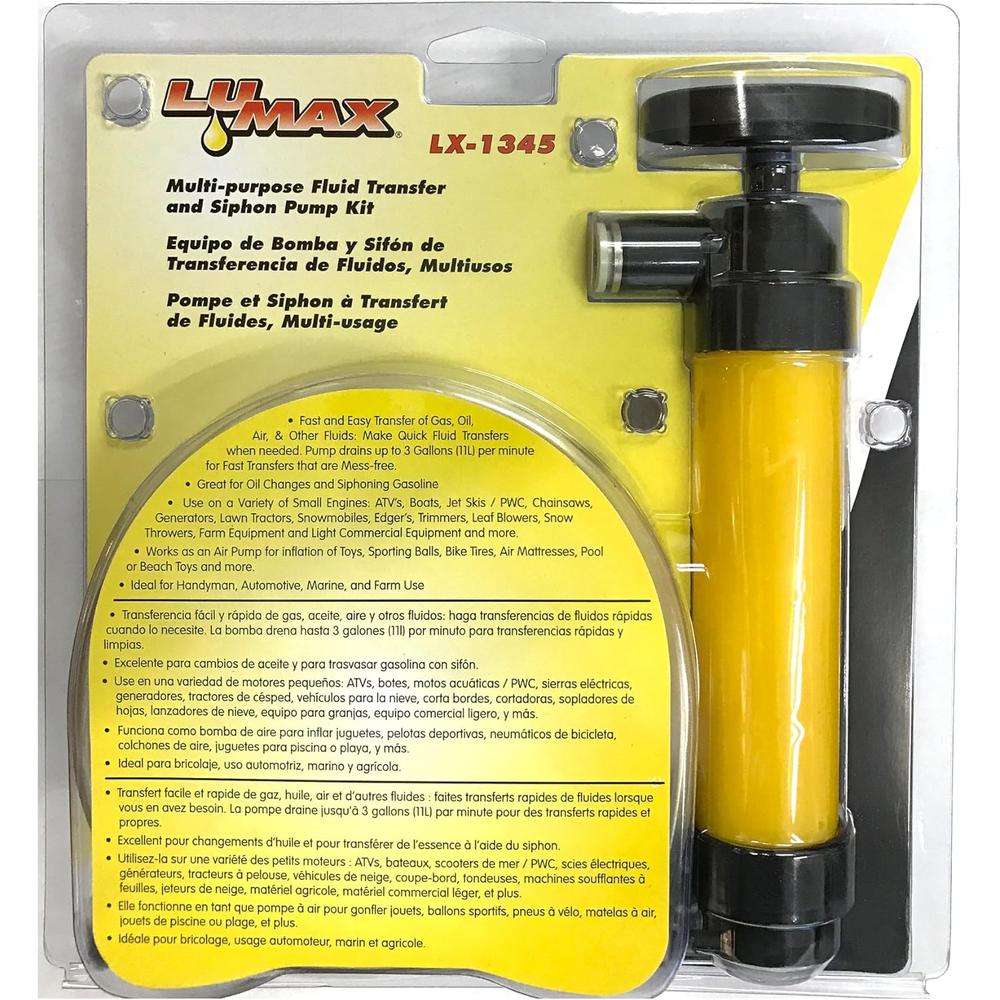 Lumax LX-1345 LMXLX 1345 TRANSFERT DE FLUIDES ET SIPHON PMP
