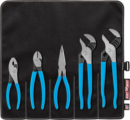 Channellock TOOL ROLL-3 Jeu de 5 pinces dans un rouleau à outils pratique