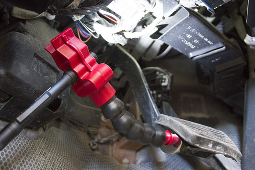 Lisle 71070 SUPPORT DE LUMIÈRE FLEXIBLE AVEC BASE MAGNÉTIQUE ; CONCEPTION À COL DE CYGNE DE 9 pouces ; DIAMÈTRE DE 2 pouces. AIMANT AVEC FORCE DE TRACTION DE 50 LBS