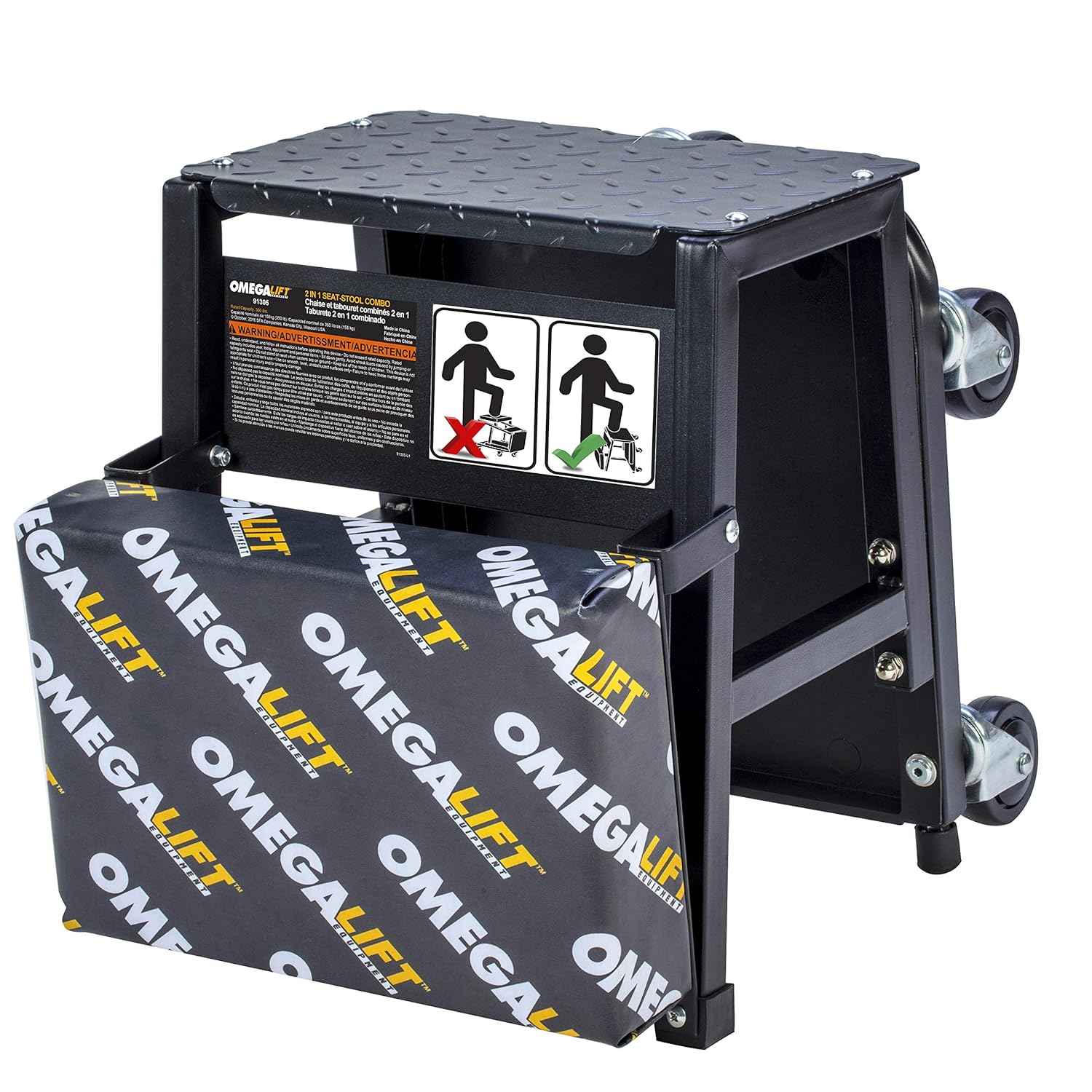 Omega Tools 91305 Tabouret 2 en 1