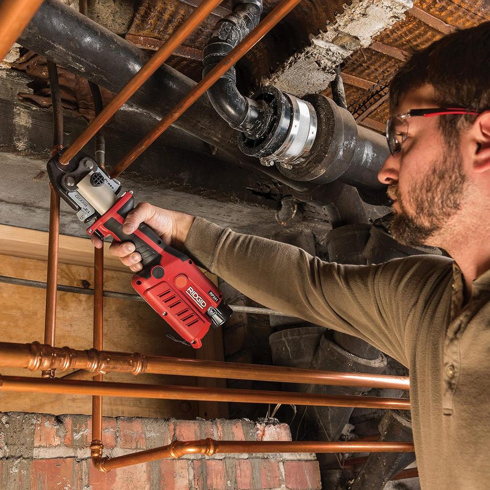 Ridgid 57363 RP 241 Compact Series Press Tool Kit With 1/2" - 1-1/4" Propress Jaws