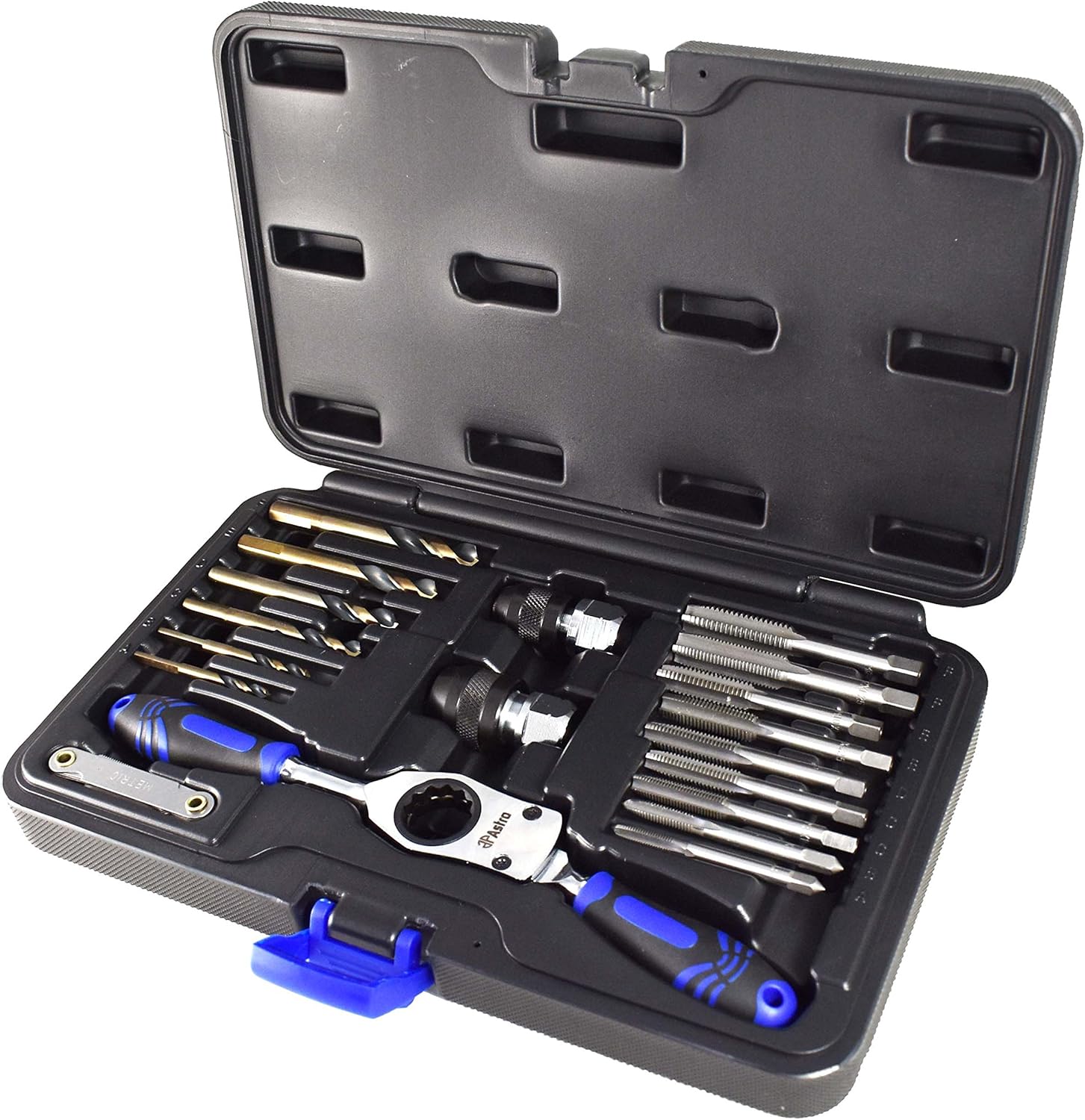 Astro Pneumatic 7581 Jeu de forets et tarauds automobiles Métrique