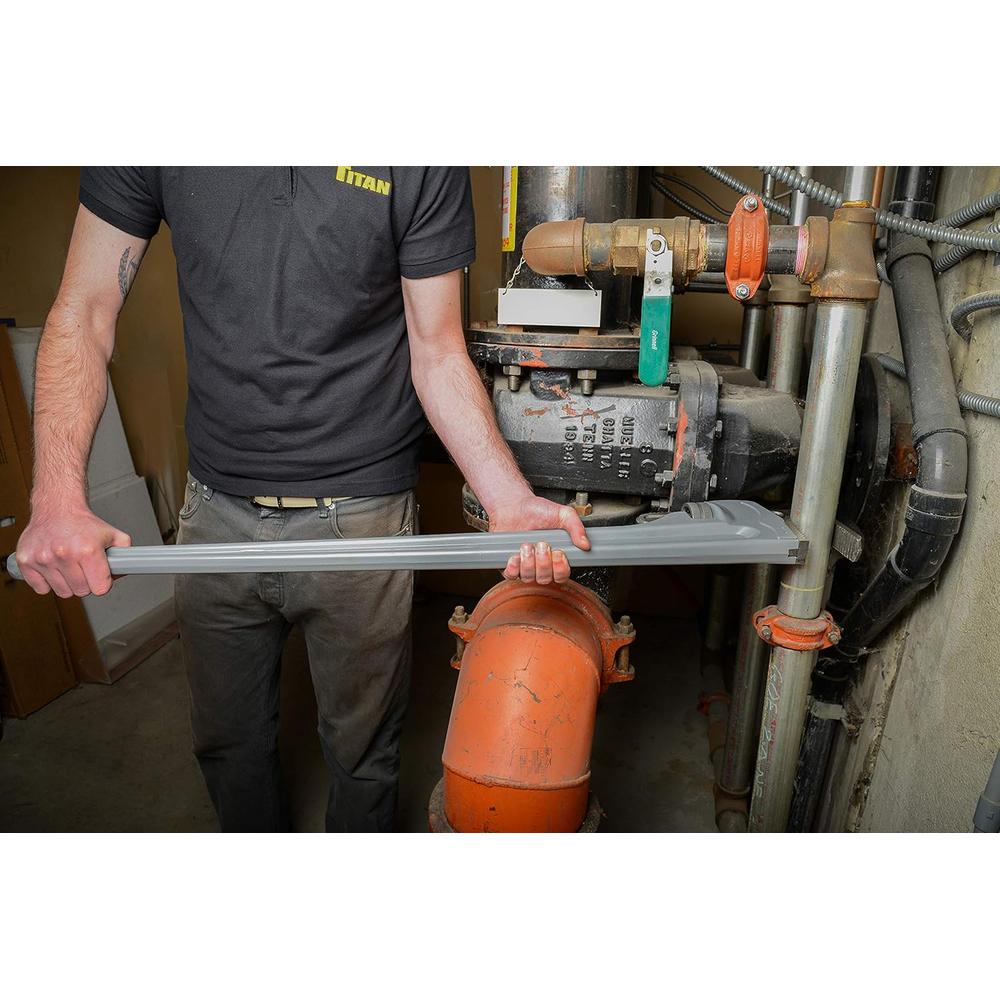 Titan Tools 21348 Clé à tuyau en aluminium de 48 po
