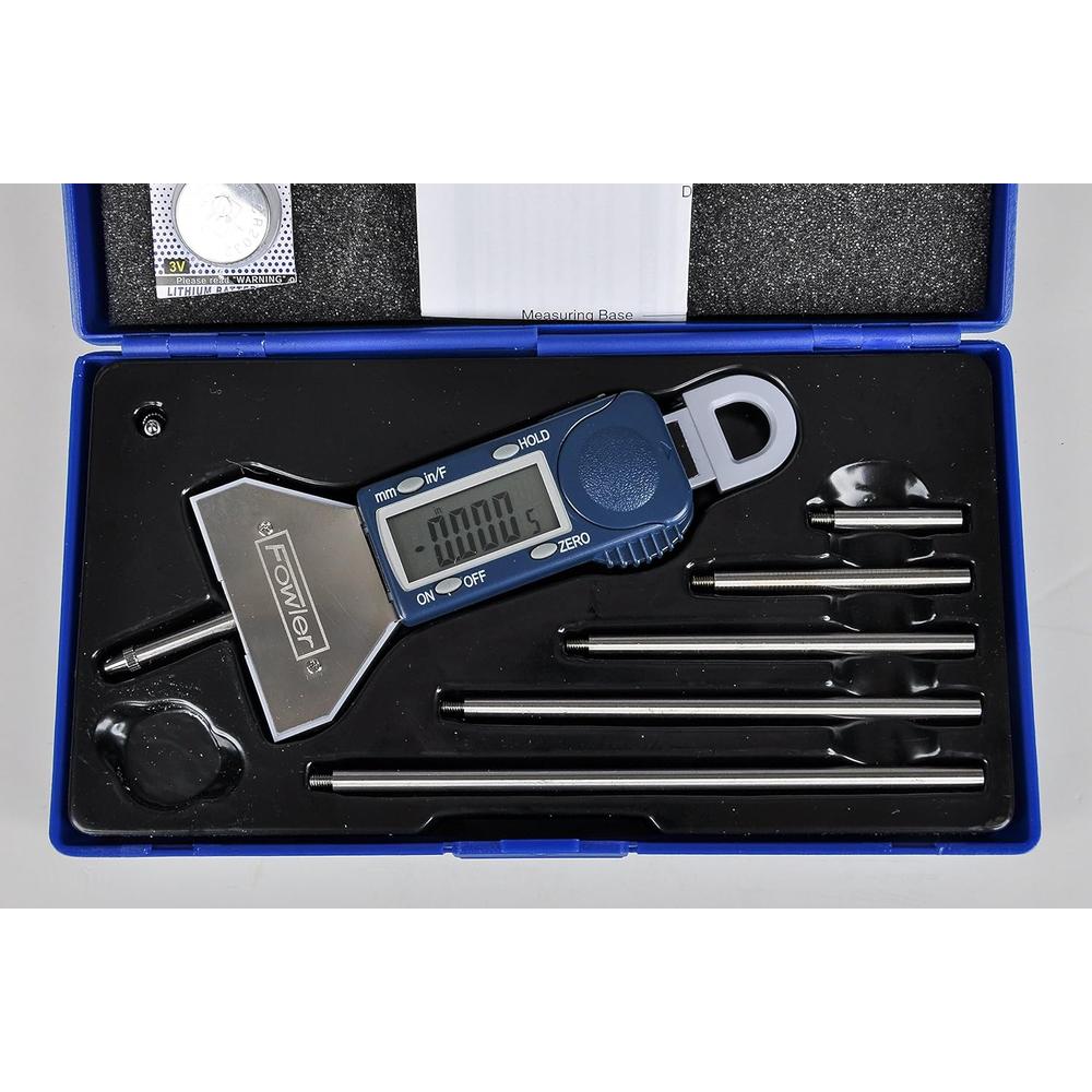Fowler Full Warranty Xtra-Value Depth Gauge, 54-225-555-0, 0-16" Measuring Range, Inch Metric Fractions