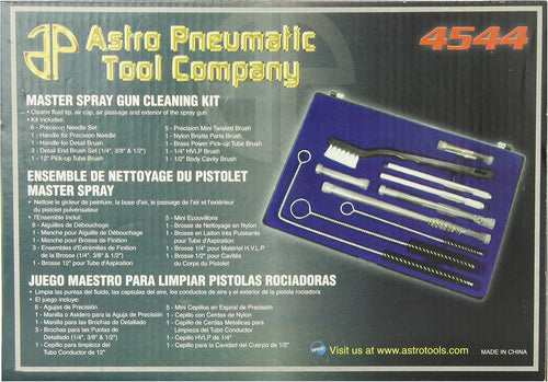 Astro Pneumatic 4544 Master Spray Gun Cleaning Kit