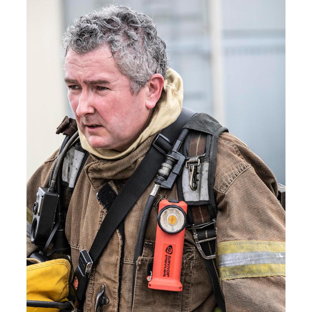 Streamlight 90540 Survivor LED Right Angle Flashlight, Orange - 175 Lumens