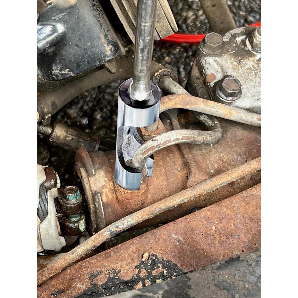 Jeu de 7 douilles à écrou évasé SAE à entraînement 3/8 po Lisle 13180, 3/8 po à 3/4 po