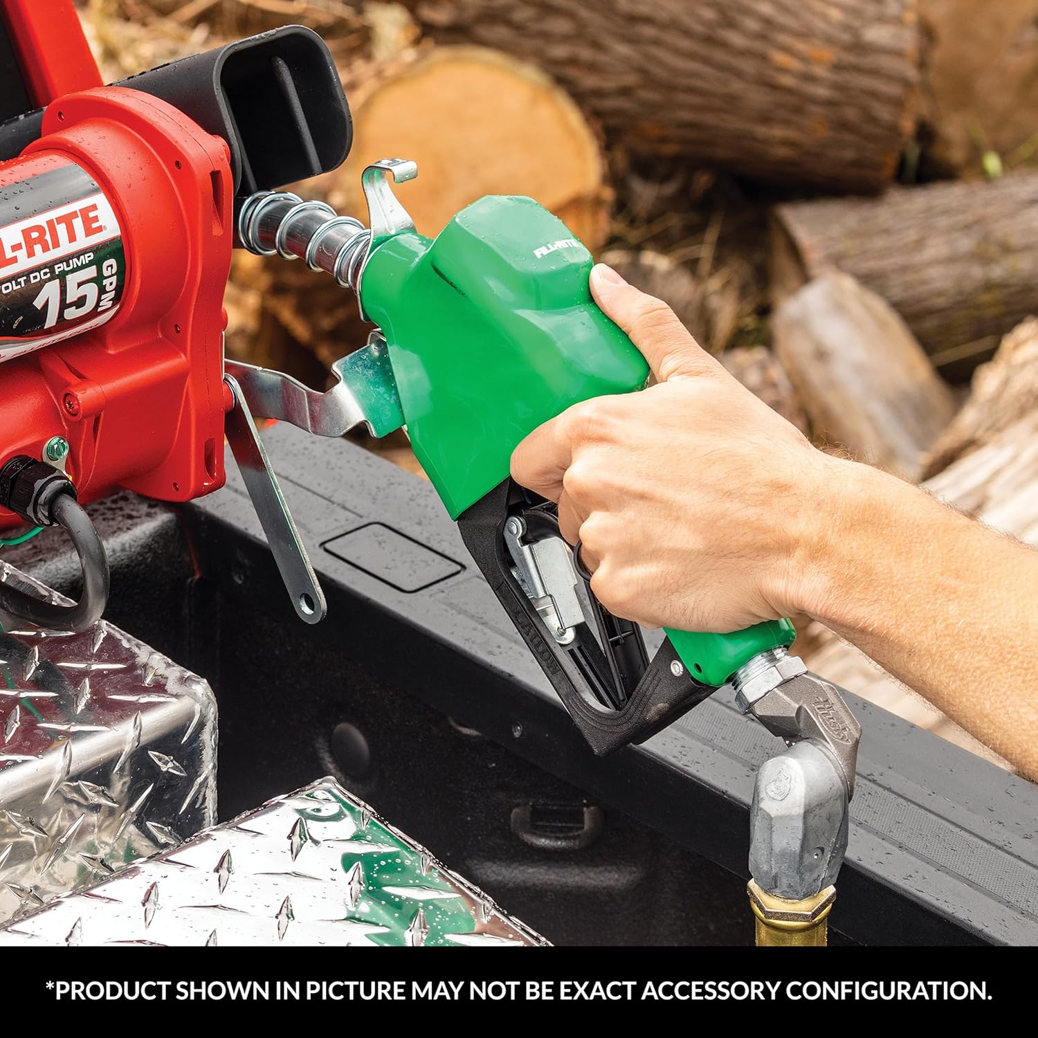 Fill-Rite N075DAU10 3/4" 2.5-14.5 GPM (9.5-55 LPM) Automatic Fuel Nozzle with Hook (Green)